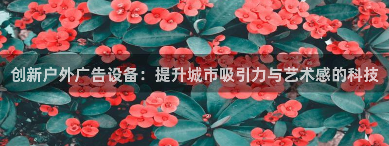 杏宇平台提现为什么这么久呢：创新户外广告设备：提升城市吸引力与艺术感的科技