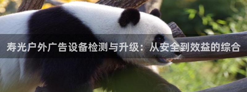 杏宇平台招商：寿光户外广告设备检测与升级