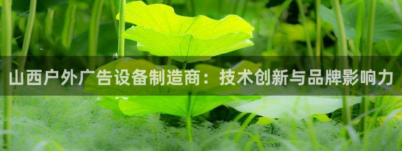 杏宇平台怎么样知乎：山西户外广告设备制造