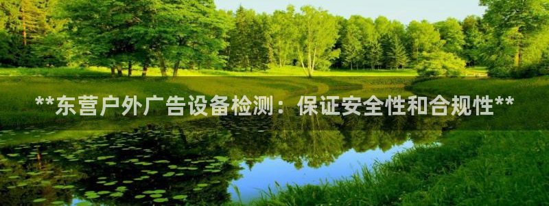 杏宇平台代理怎么样可靠吗：**东营户外广告设备检测：保证安全性和合规性**