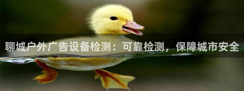 杏宇平台是什么：聊城户外广告设备检测：可靠检测，保障城市安全