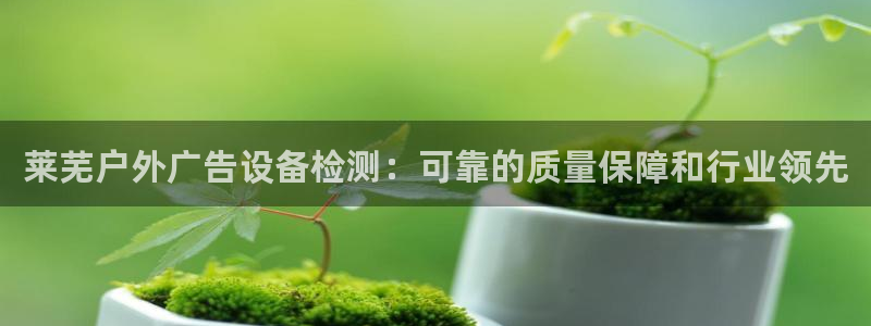 杏宇平台客服：莱芜户外广告设备检测：可靠的质量保障和行业领先