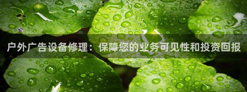 杏宇官方平台官网入口：户外广告设备修理：保障您的业务可见性和投资回报