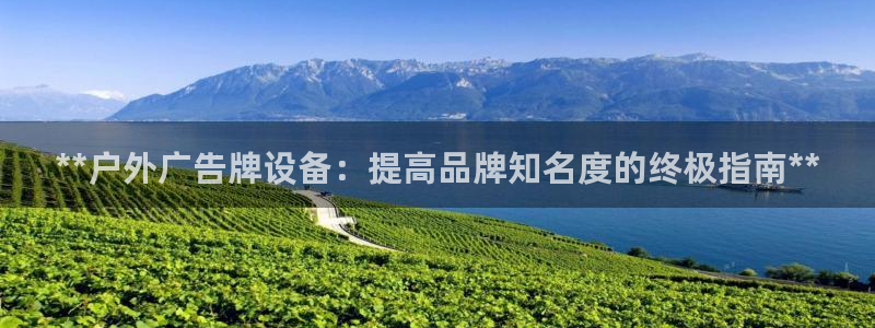 杏宇平台怎么样赚钱：**户外广告牌设备：提高品牌知名度的终极指南**
