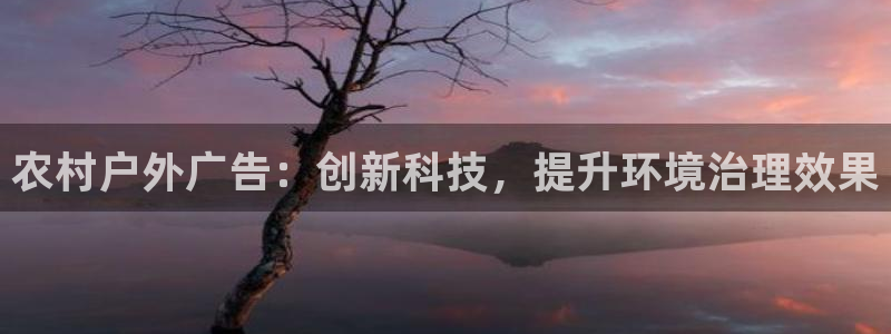杏宇官方平台官网入口：农村户外广告：创新科技，提升环境治理效果
