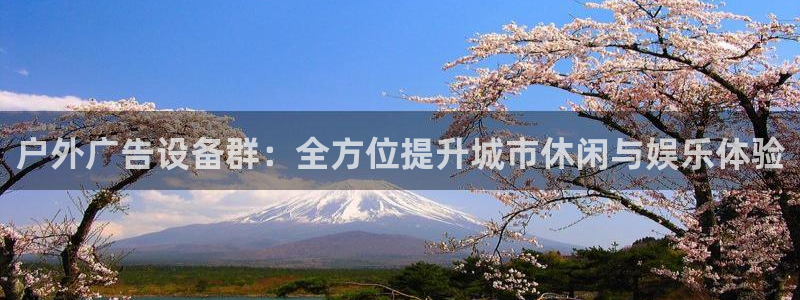 杏宇平台注册地址：户外广告设备群：全方位提升城市休闲与娱乐体验