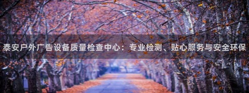 杏宇平台代理多少钱一个：泰安户外广告设备